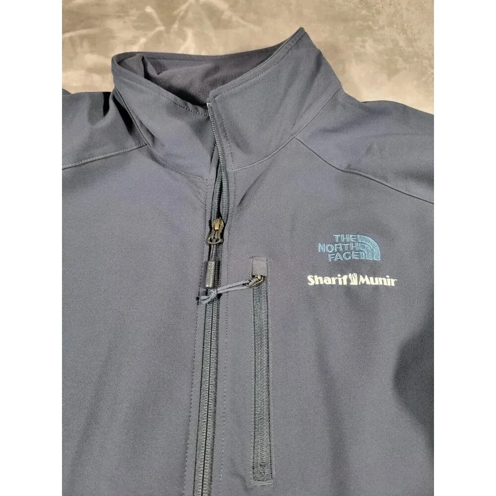 The North Face Men's Size XL Softshell Jacket Blue Windwall Sharif Munir‎